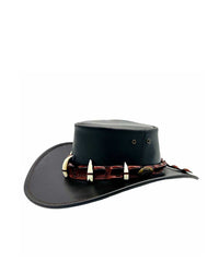 Jacaru Croc Hunter Leather Hat