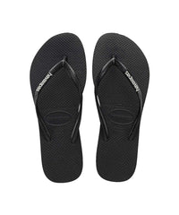 Havaianas Women's Slim Rubber Logo Thongs