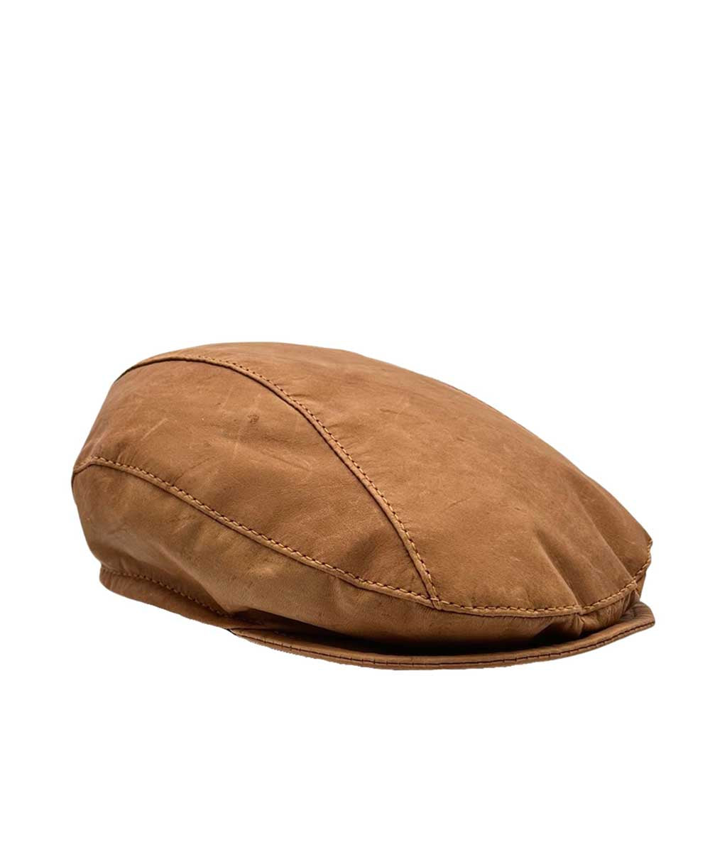 Jacaru Drivers Roo Leather Cap