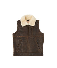 Men's Nappa Bomber Sheepskin Vest